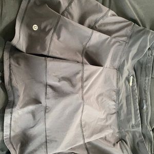 Lululemon pace rival black skirt size 12 tall